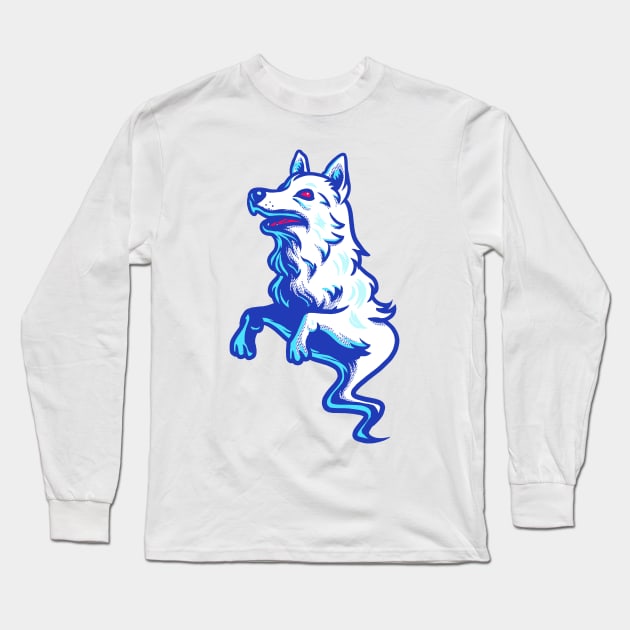 Ghost Wolf Long Sleeve T-Shirt by wehkid